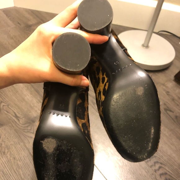 COPY - Sandro 🥇Sacha Leopard Ankle Boots 39 8-8.5 💄✨ - Picture 8 of 9